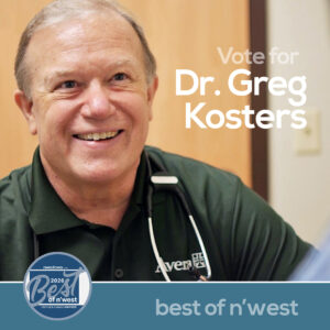 Best of N'West Nominee for Best Physician - Dr. Kosters